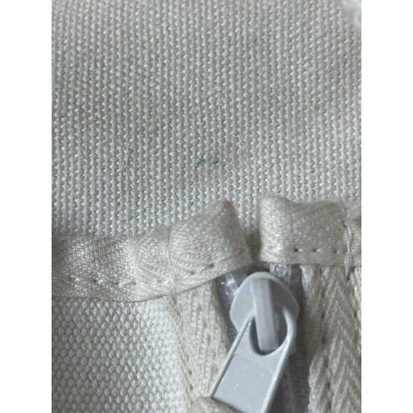 Scarborough & Tweed White Blue Large Drawstring Beach Bag Duffle Banker Gym Navy - Picture 12 of 12